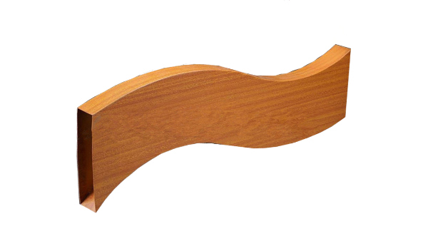 Arc shaped aluminum square pass