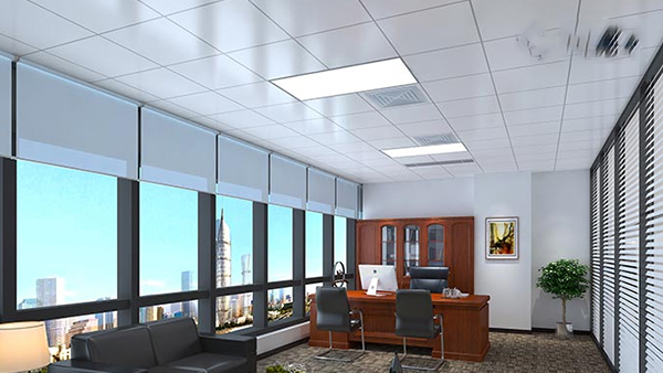 What are the most common types of gusset plates installed on office ceilings?