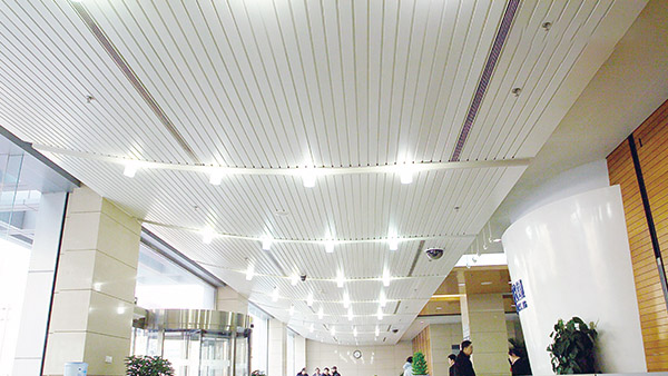 How to install aluminum gusset plate aluminum strip gusset plate in lobby of Grade A office building
