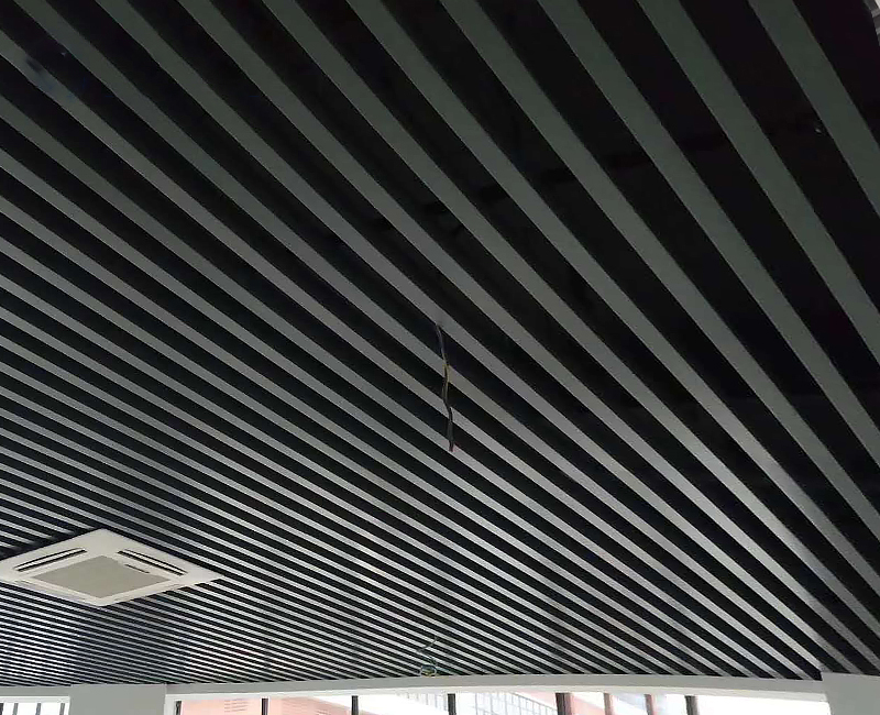 Aluminum square ceiling ceiling black
