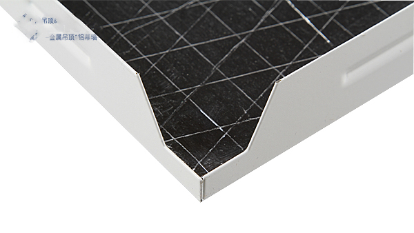 Aluminum mineral wool composite board (dark frame)