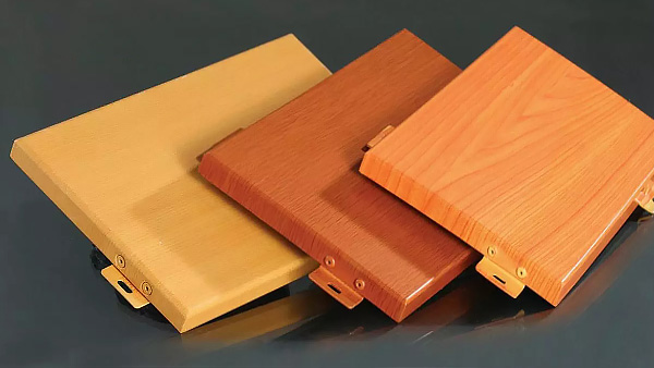 wood grain transfer aluminum veneer