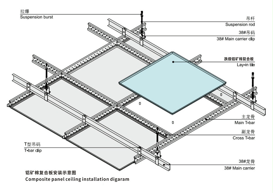 Aluminum mineral wool composite panel aluminum sound-absorbing composite panel Kaimai aluminum composite panel 6