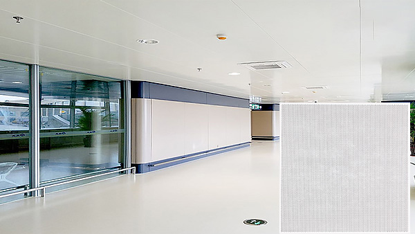 Office aluminum gusset ceiling