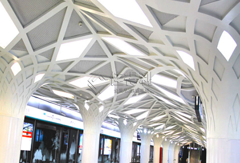 Aluminum veneer curtain wall 21