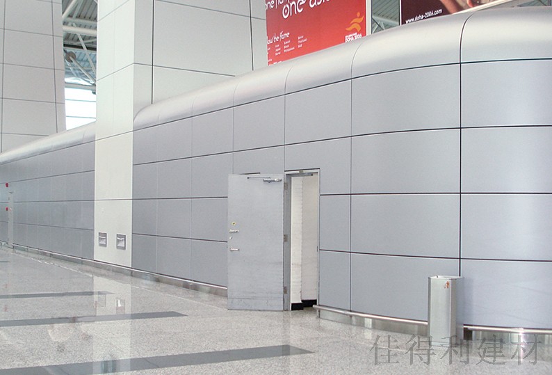 Aluminum veneer curtain wall 28
