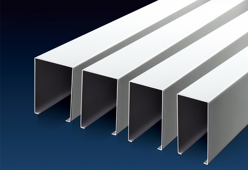 White aluminum square ceiling
