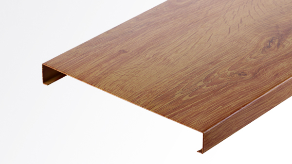 Wood grain aluminum square ceiling