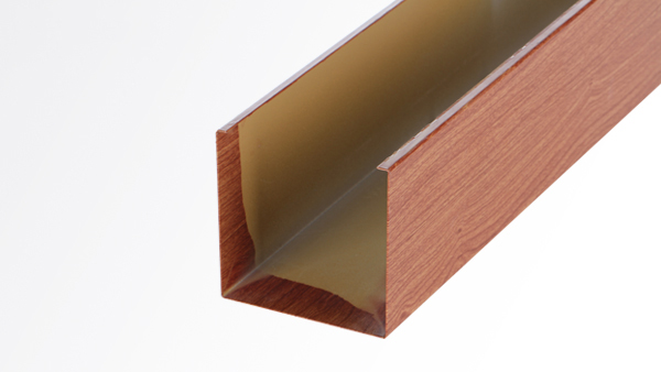 Wood grain aluminum square ceiling