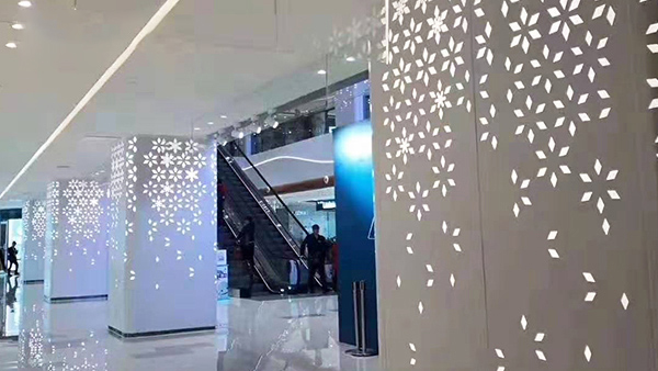 Punched aluminum veneer