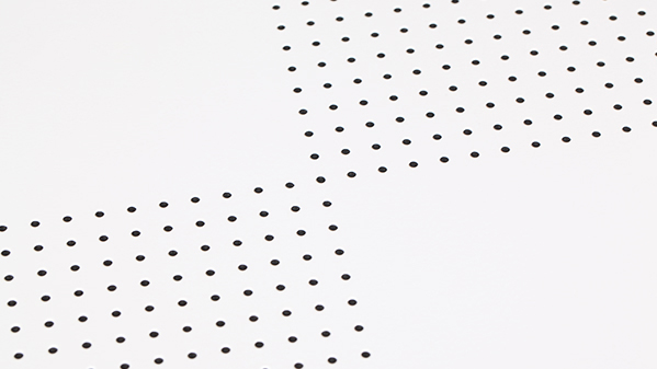 Diagonal punching aluminum gusset ceiling