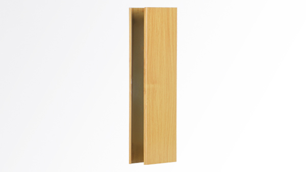 Wood grain aluminum square ceiling
