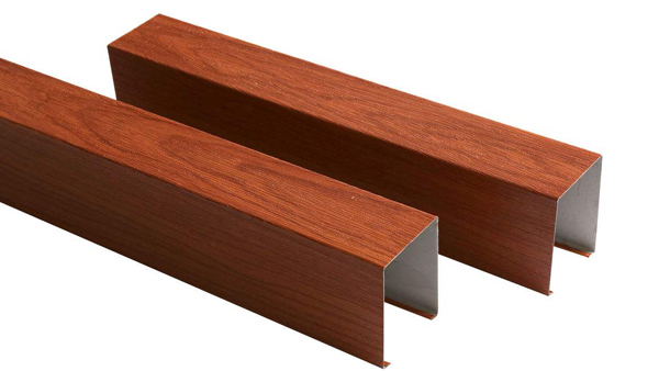 Aluminum square ceiling wood grain aluminum square arc shape aluminum square kaimai aluminum square ceiling (7)