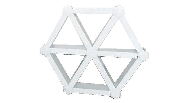 Hexagonal aluminum grille