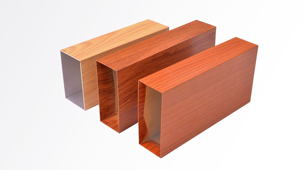 Wood grain profile aluminum square ceiling
